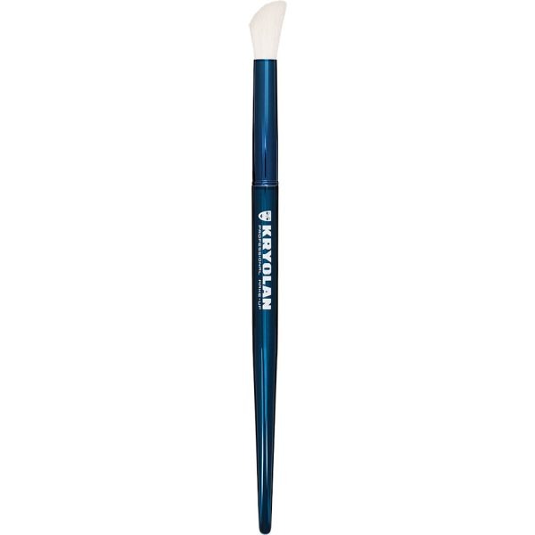 Kryolan Blue Master Angled Blending Brush 8924 професионална аглеста четка за прецизно нанесување и блендирање