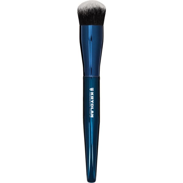 Kryolan Blue Master Buffing Brush 8953 професионална buffing четка за контролирано блендирање и рамномерен complexion финиш