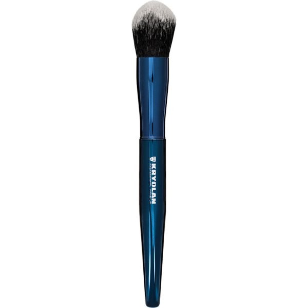 Kryolan Blue Master Buffing Brush Large 8954 професионална голема buffing четка за рамномерно блендирање и изедначен complexion финиш
