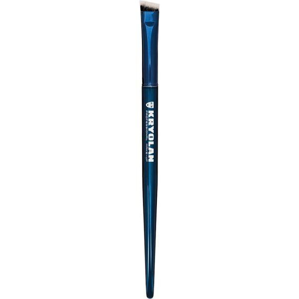 Kryolan Blue Master Eyebrow Brush 8904 професионална закосена четка за прецизно дефинирање и обликување на веѓите