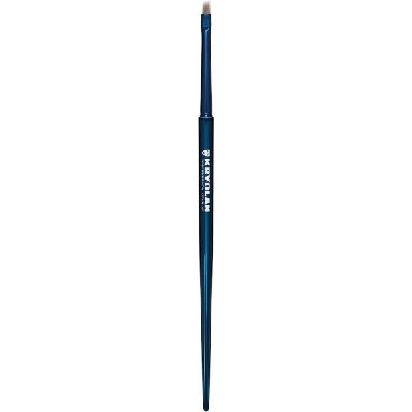 Kryolan Blue Master Fine Angle Brush 8903 професионална фина закосена четка за веѓи, eyeliner и прецизни линии