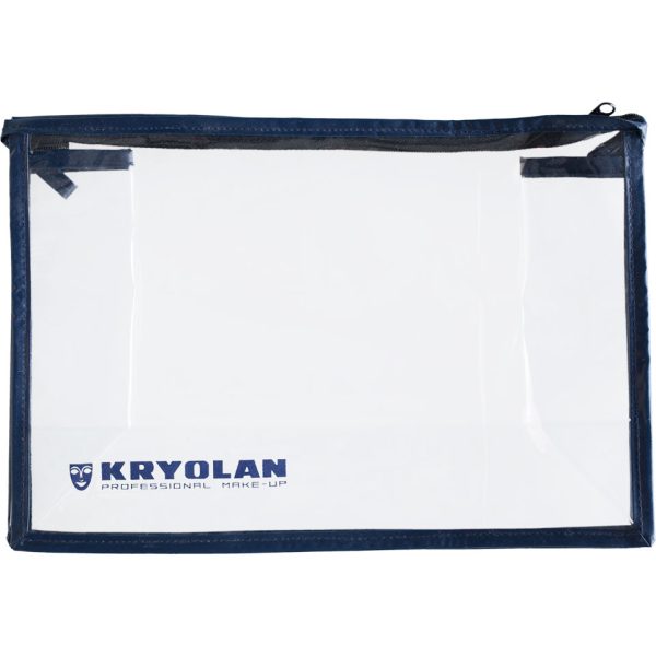 Kryolan Clear Zipper Case 27781 транспарентен несесер со патент