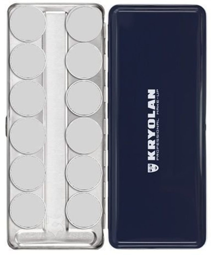 Kryolan Personal Selection Empty Palette 12 Colors 93012 - празна метална професионална палета