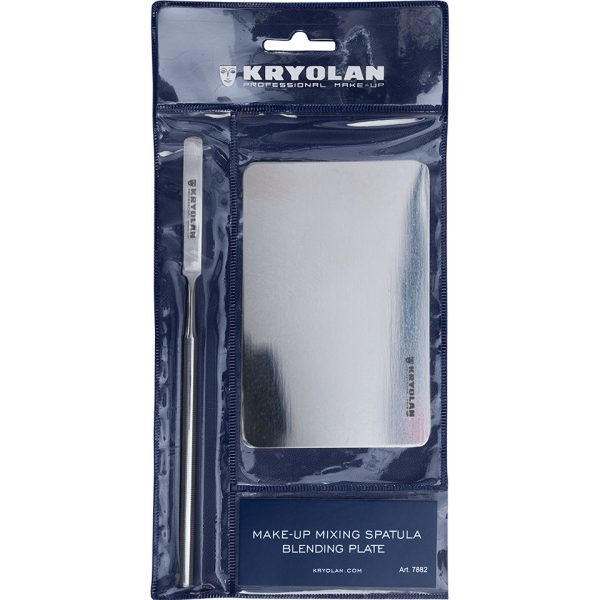 Kryolan Mixing Palette and Spatula Set професионална палета и шпатула
