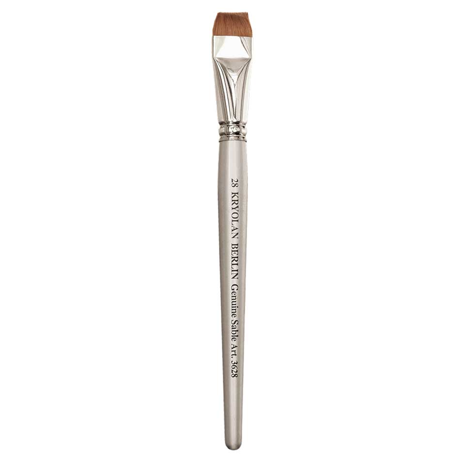 Kryolan Professional Flat Brush 28 3628 Kryolan Professional Flat Brush 28 3628 - професионална рамна четка 19 mm